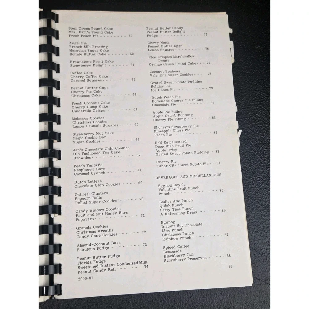 Woodville‎ Baptist Church Cookbook Mt. Airy, North Carolina 1982 Mayberry